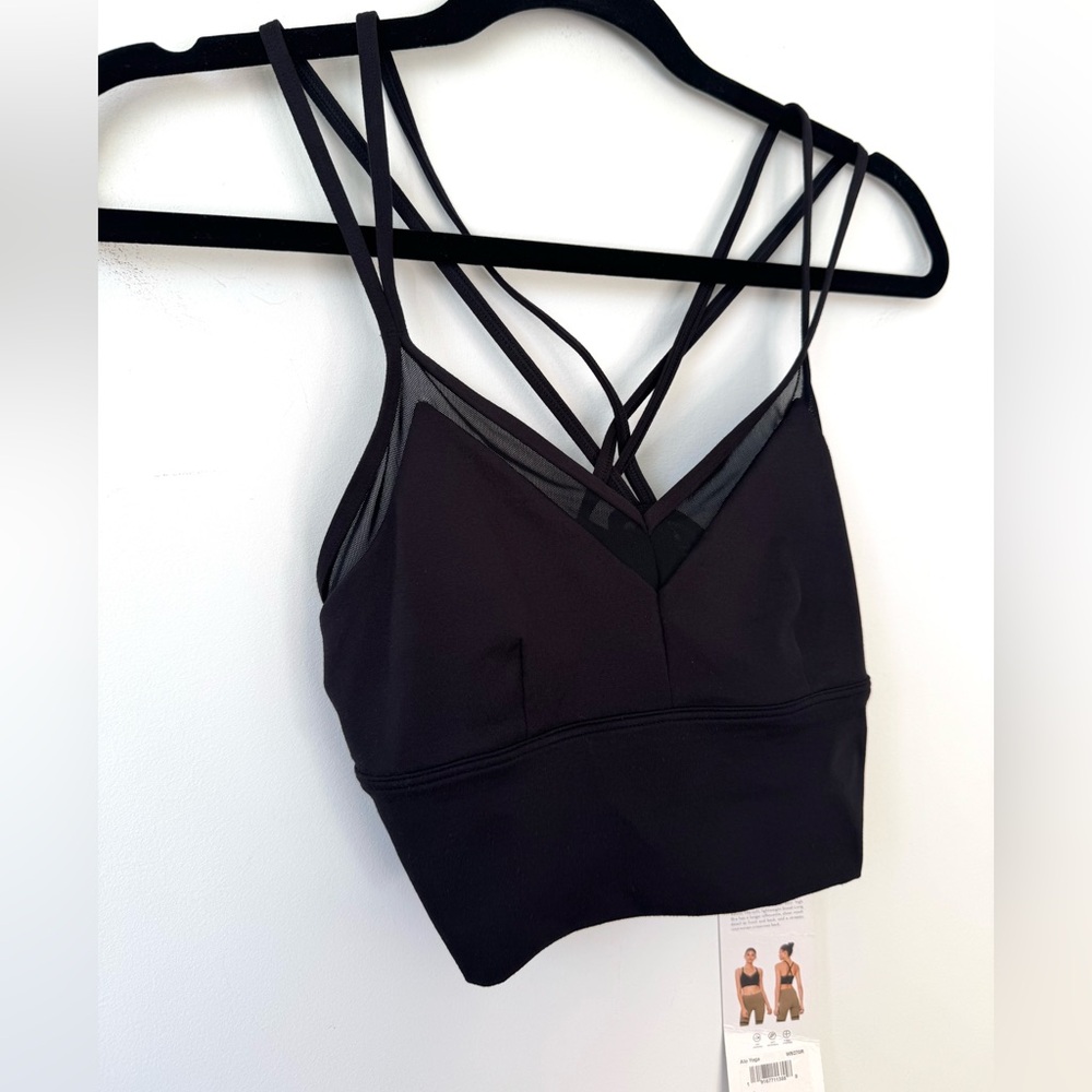 Alo Yoga Sneak Long Bra in Black - Size S - Picture 9 of 14